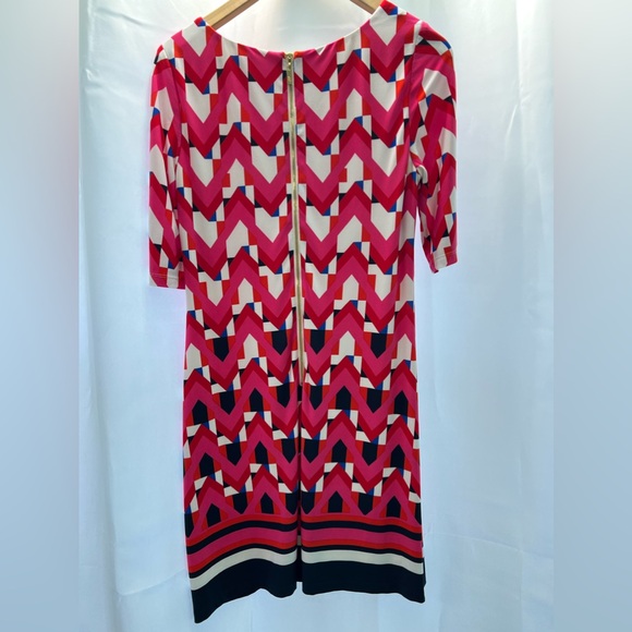 Eliza J Geometric Shift Midi Dress Size: 8 Excellent Used Condition. - Picture 3 of 11